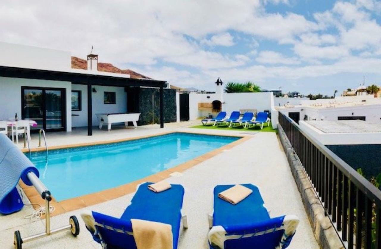 Villa Neptuno With Private Pool, Sea View, Sat-Tv & Free Wifi Playa Blanca  Luaran gambar